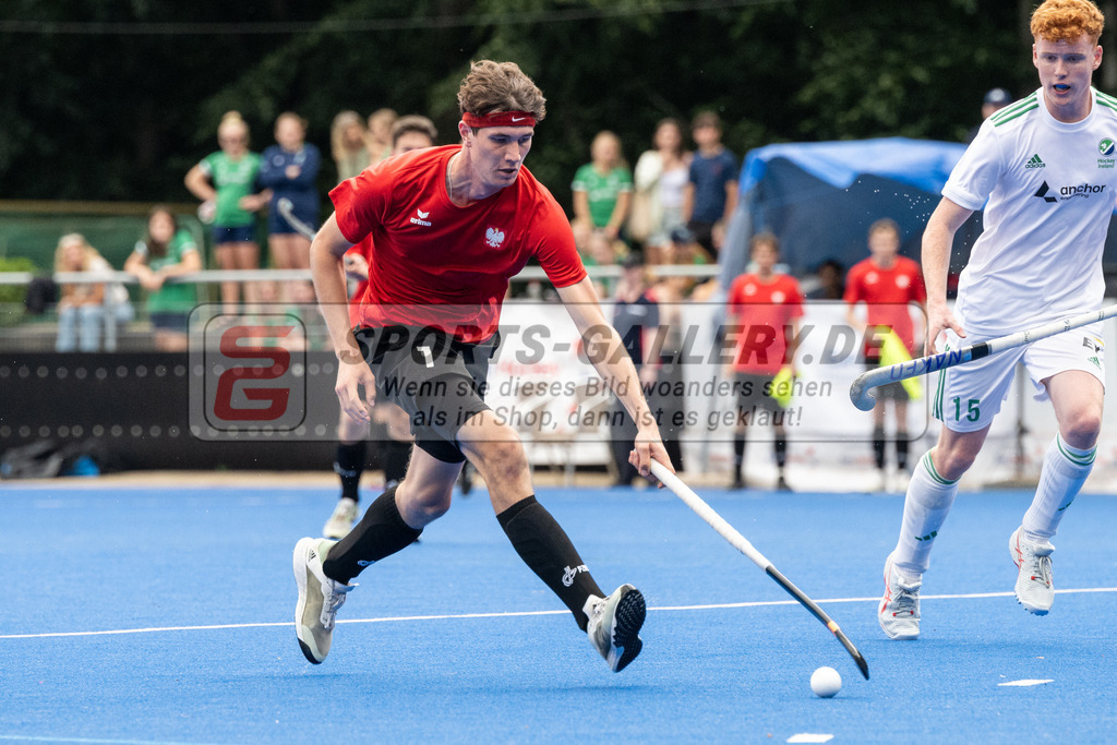 SFE_20230715_0123 | EuroHockey EM U18 Boys Ireland vs Poland am 15.07.2023 in Krefeld (Gerd-Wellen-Hockeyanlage), Photo: Stephan Fehrmann 2023 (Sports-Gallery)