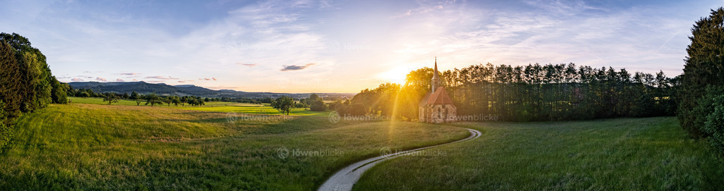 Hürbelsbach Kapelle bei Sonnenuntergang | löwenblicke | shop