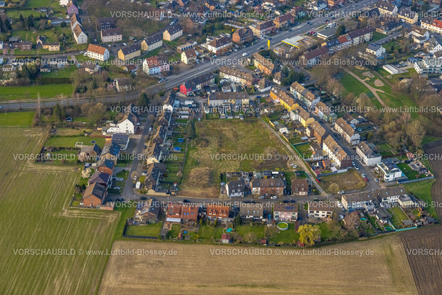 Hamm240305981 | Luftbild, neues Baugebiet Kupferstraße, Wohngebiet, Stadtbezirk Pelkum, Hamm, Ruhrgebiet, Nordrhein-Westfalen, Deutschland