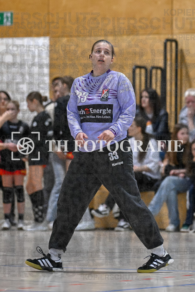 GER, SG Maulburg/Steinen - HB Kinzigtal, Frauen-Handball, Oberliga Suedbaden, 21. Spieltag, Saison 2024/2025, 06.04.2025 | Anja Ruech (SG Maulburg/Steinen, #33)GER, SG Maulburg/Steinen - HB Kinzigtal, Frauen-Handball, Oberliga Suedbaden, 21. Spieltag, Saison 2024/2025, 06.04.2025Foto: TH Fotografie/Thomas Hess