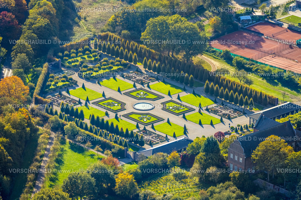 Kamp-Lintfort221004445 | Luftbild, Kloster Kamp, kath. Abteikirche, Klostergarten, Terrassengarten, Kamperbrück, Kamp-Lintfort, Niederrhein, Ruhrgebiet, Nordrhein-Westfalen, Deutschland