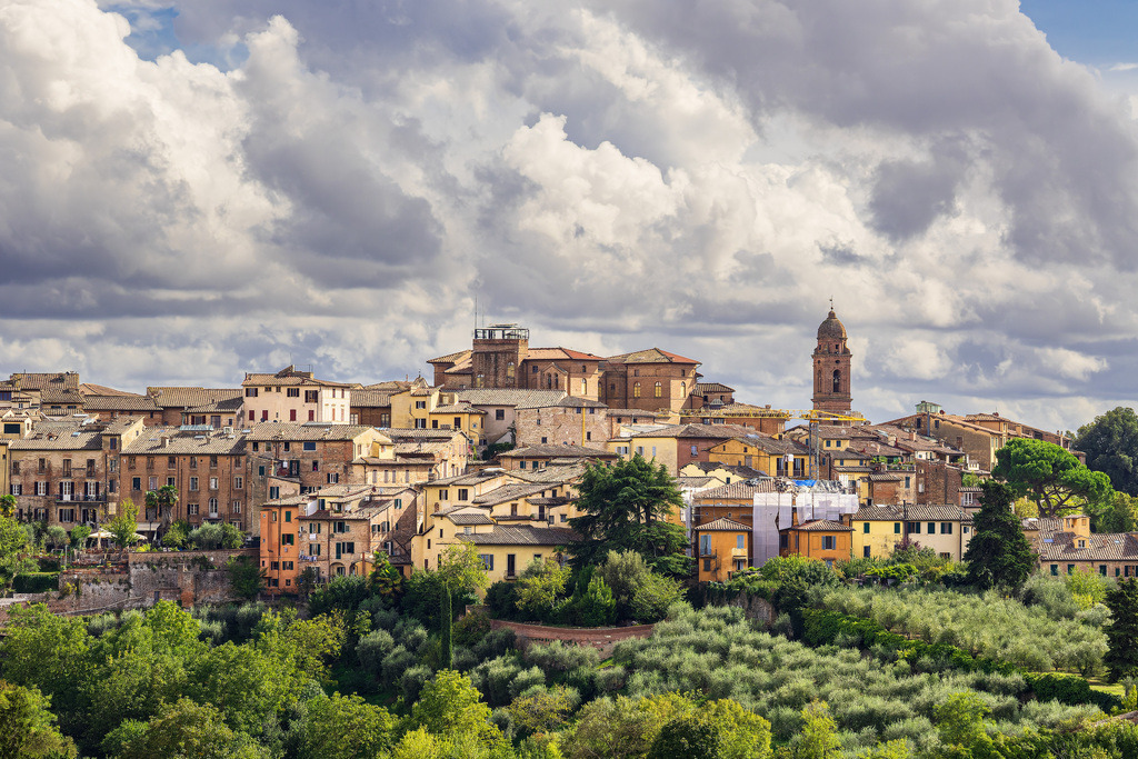 Blick über die Altstadt von Siena in Italien | Blick über die Altstadt von Siena in Italien.