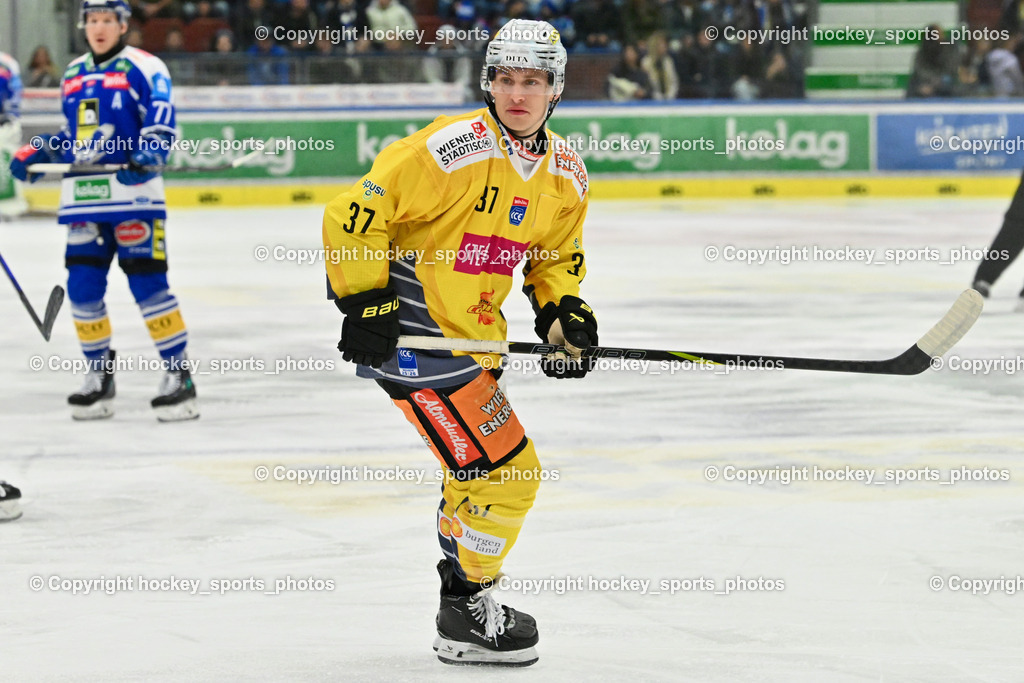 EC IDM WÄRMEPUMPEN VSV vs. Vienna Capitals | #37 Christof Kromp Vienna Capitals, EC IDM WÄRMEPUMPEN VSV vs. Vienna Capitals, EC IDM WÄRMEPUMPEN VSV vs. Vienna Capitals am 16.11.2025 in Villach (Stadthalle Villach), Austria, (Photo by Bernd Stefan)