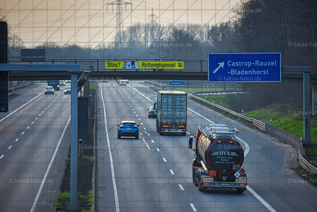 2021-03-02 Autobahn A42 Abfahrt Bladenhorst Foto Jens Lukas 1 | Luftbilder Castrop-Rauxel und Fotos vom VfL Bochum kaufen im Webshop der Bilder von Jens Lukas: lukas-fotos - Realisiert mit Pictrs.com