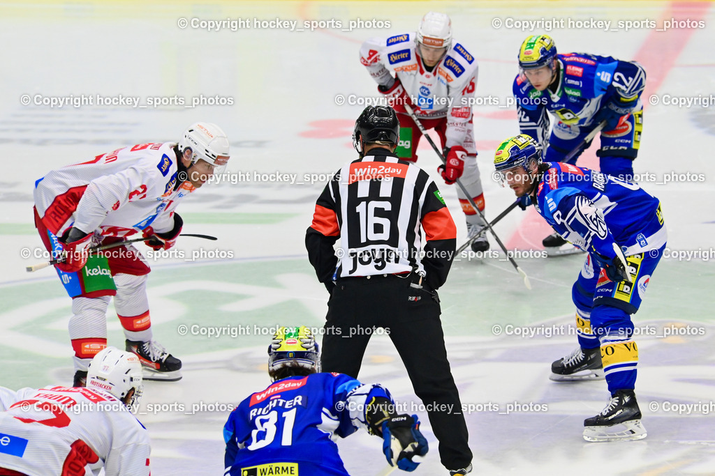 EC IDM Wärmepumpen VSV vs. EC KAC  | #27 Hundertpfund Thomas EC KAC, #9 RAUCHENWALD Alexander EC VSV, #12 Pearson Chase EC VSV, EC IDM Wärmepumpen VSV vs. EC KAC , EC IDM Wärmepumpen VSV vs. EC KAC  am 27.10.2024 in Villach (Stadthalle Villach), Austria, (Photo by Bernd Stefan)