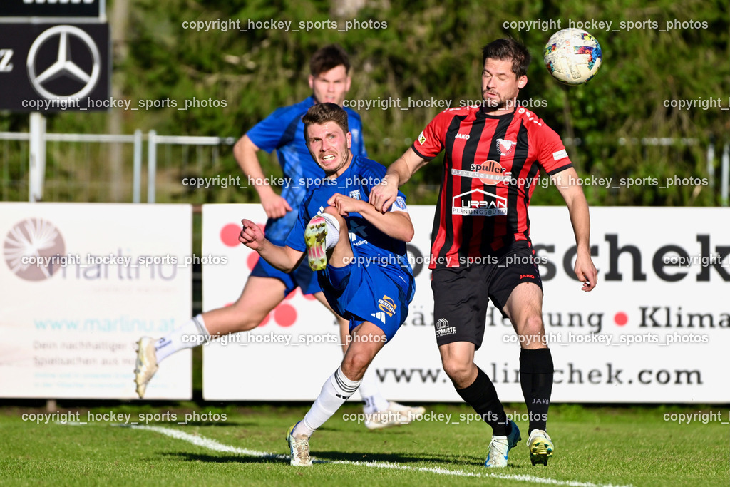 ATUS Nötsch vs. Thal Assling | #27 Marcel Hubert Hecher ATUS Nötsch, #7 Harald Ottowitz ATUS Nötsch, Dominik Kofler Thal Assling, ATUS Nötsch vs. Thal Assling, ATUS Nötsch vs. Thal Assling am 31.08.2025 in Nötsch (Dobratsch Arena), Austria, (Photo by Bernd Stefan)