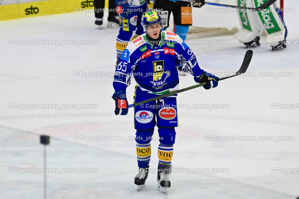 EC IDM WÄRMEPUMPEN VSV vs. Steinbach Black Wings Linz | #65 Michael Kernberger EC VSV, EC IDM WÄRMEPUMPEN VSV vs. Steinbach Black Wings Linz, EC IDM WÄRMEPUMPEN VSV vs. Steinbach Black Wings Linz am 04.03.2026 in Villach (Stadthalle Villach), Austria, (Photo by Bernd Stefan)