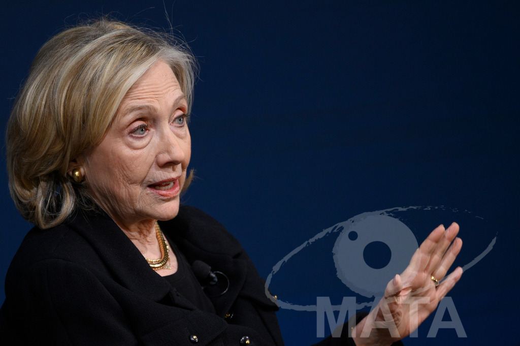 _DWI2949 | Die US-Politikerin Hillary Clinton auf der Veranstaltung Bridging Scholarship and Statecraft im Rahmen der Münchner Sicherheitskonferenz 2026. München, 13.02.2026 Bayern Deutschland  - Realisiert mit Pictrs.com