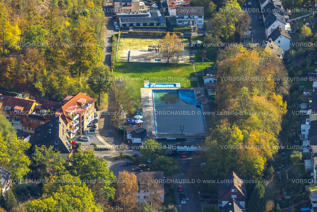 Hagen221016477 | Luftbild, Freibad Henkhausen, Hohenlimburg, Hagen, Ruhrgebiet, Nordrhein-Westfalen, Deutschland