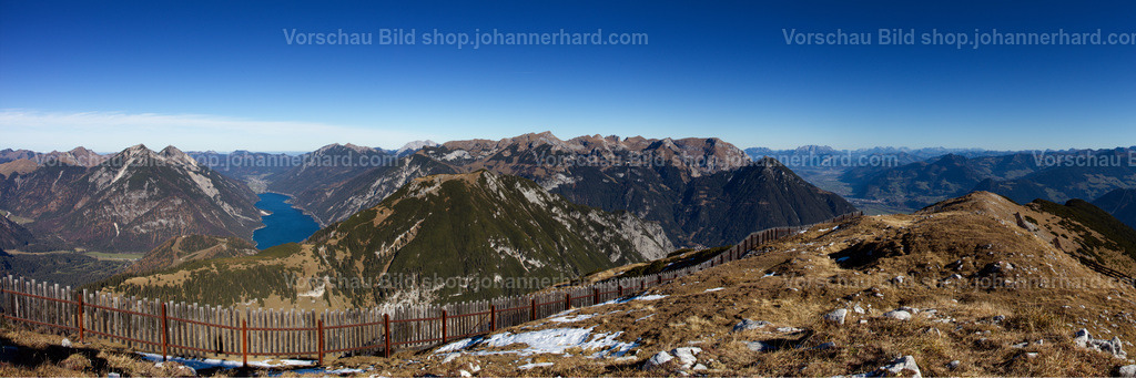 Panorama Stanser Joch | Panorama vom Achensee bis Anfang des Zillertal - Realisiert mit Pictrs.com