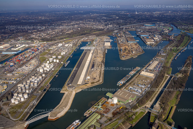 Duisburg240304306 | Luftbild, Duisport - Duisburger Hafen, Hafengebiet mit Ölinsel, Kohleninsel und Schrottinsel, Ruhrort, Duisburg, Ruhrgebiet, Nordrhein-Westfalen, Deutschland, Duisburg-N