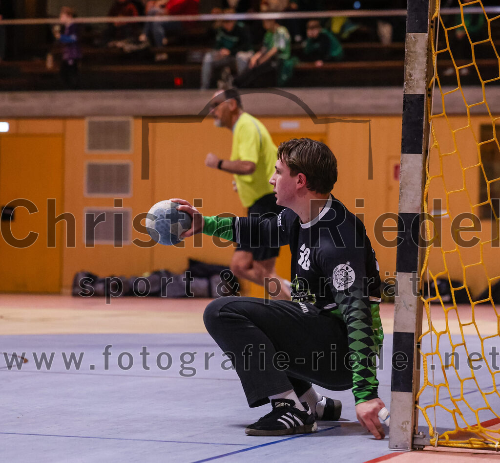2025-03-15_063_SpVgg_Altenerding_gegen_TSV_Schleissheim | Erding, Deutschland, 15.03.2025:Handball, Bezirksoberliga Männer 2024 / 2025, 18. Spieltag, SpVgg Altenerding gegen TSV Schleißheim, Endergebnis: 32:27Torwart David Zillner (TSV Schleissheim, #30)Foto: Christian Riedel / fotografie-riedel.net
