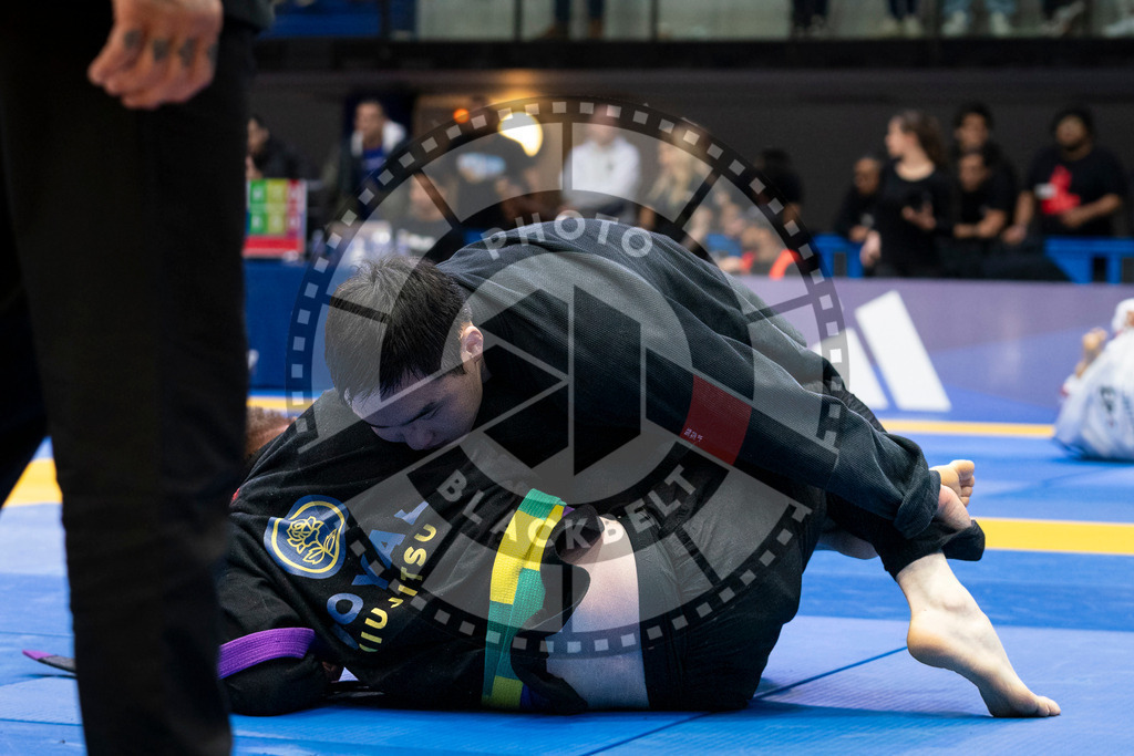20240123PBB02006 | Fighters compete during the second day of the IBJJF European Championship in Paris, France, on January 23, 2024.