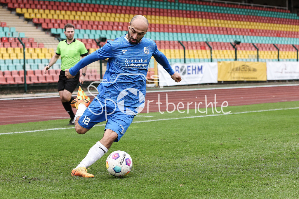 VSG Altglienicke - Viktoria Berlin | Akaki GOGIA (VSG #12) am ball / Freisteller / Einzelfoto