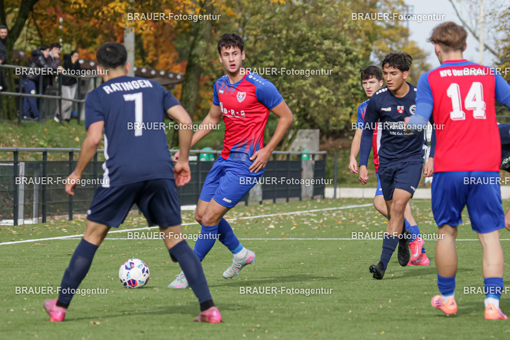 02.11.2025: A-Jugend-Niederrheinliga KFC Uerdingen - RSV Ratingen | Krefeld, Deutschland, 02.11.2025: Nikita Slavytskyi (KFC Uerdingen) in Aktion während des A-Jugend Niederrheinliga Spiels zwischen KFC Uerdingen  - RSV Ratingen am 02.11. 2025 am Löschenhofweg in Krefeld, Deutschland. (Foto Ralph Görtz / Brauer-Fotoagentur)