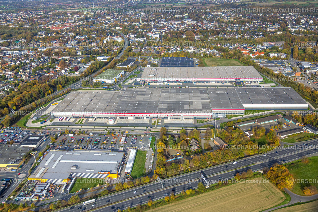 Kamen221012663 | Luftbild, Gewerbegebiet Henry-Everling-Straße, P3 Logistic Parks, Arvato SCM Solutions, Tedi, Kamen, Ruhrgebiet, Nordrhein-Westfalen, Deutschland