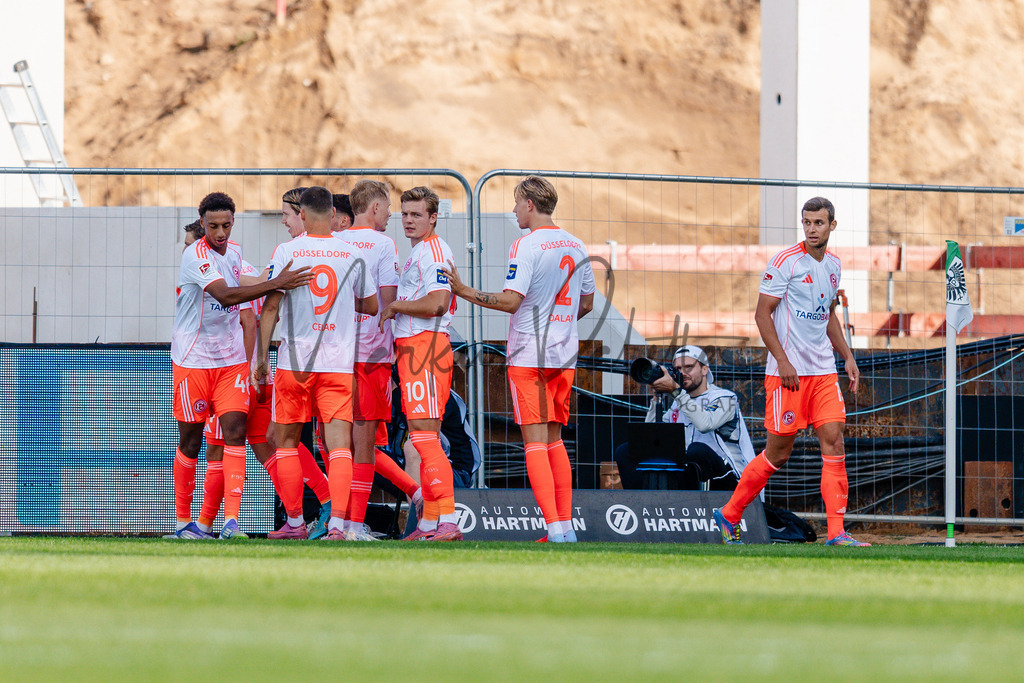 2. Bundesliga, Saison 2025/26, 5. Spieltag : SC Preußen Münster - Fortuna Düsseldorf | Münster, 14.09.2025: 2. Bundesliga, 5. Spieltag, SC Preußen Münster gegen Fortuna Düsseldorf im LVM-Preußenstadion in Münster. Foto: sportfotografie.ms | Markus Paletta - Realisiert mit Pictrs.com