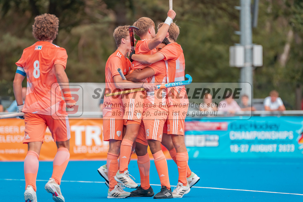 HK_20230715_102262 | Euro Hockey MU18 SF1 Belgium vs Netherlands  Championship Girls &amp; Boys am 15.7.2023 CHTC , Krefeld ,