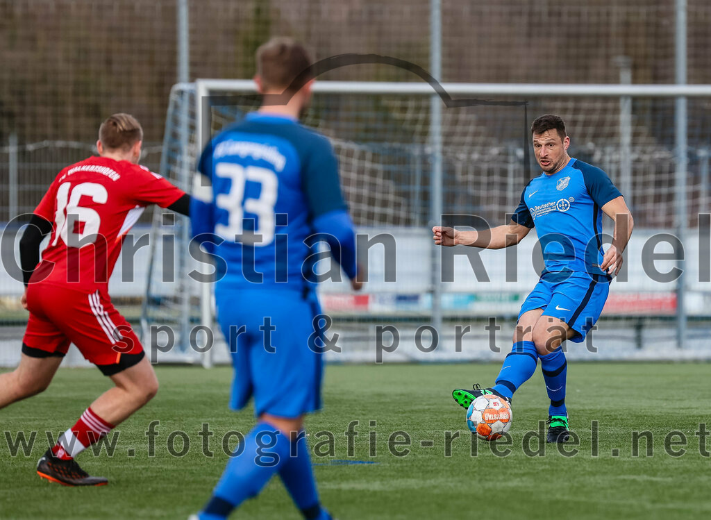2024-02-24_027_FC_Langengeisling_gegen_FC_Walkertshofen | Erding, Deutschland, 24.02.2024:
Fußball, Bezirksliga Oberbayern Ost 2023 / 2024, Testspiel, FC Langengeisling gegen FC Walkertshofen, Endergebnis: 5:3

Lukas Steiger (FC Walkertshofen, #16), Andreas Buchberger (FC Langengeisling, #5)

Foto: Christian Riedel / fotografie-riedel.net