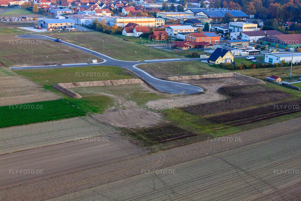Luftbild: Gereutäcker in Erschließung in Hatzenbühl im Bundesland Rheinland-Pfalz in Deutschland. Foto: IMG_46292.jpg vom 31.10.2011 durch Werner Riehm/FLY-FOTO.de