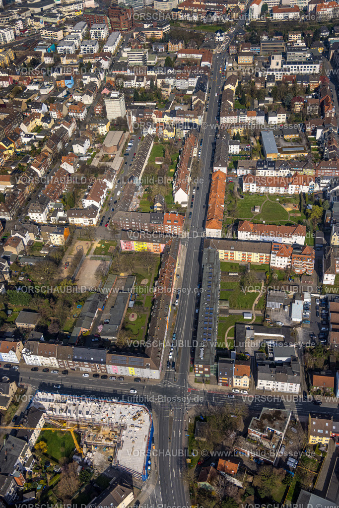 Hamm240306486 | Luftbild, City, Wohngebiet Goethestraße, Bundesstraße B63, Mitte, Hamm, Ruhrgebiet, Nordrhein-Westfalen, Deutschland