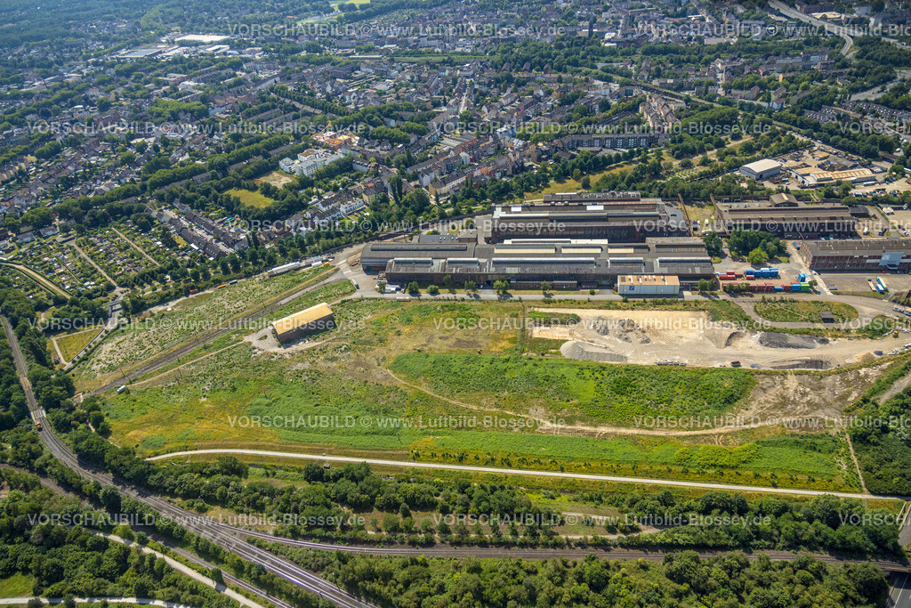 Duisburg220702413 | Luftbild, Brachfläche, Landschaftspark Duisburg-Nord am Gelände der Walzengiesserei Meiderich, Obermeiderich, Duisburg, Ruhrgebiet, Nordrhein-Westfalen, Deutschland