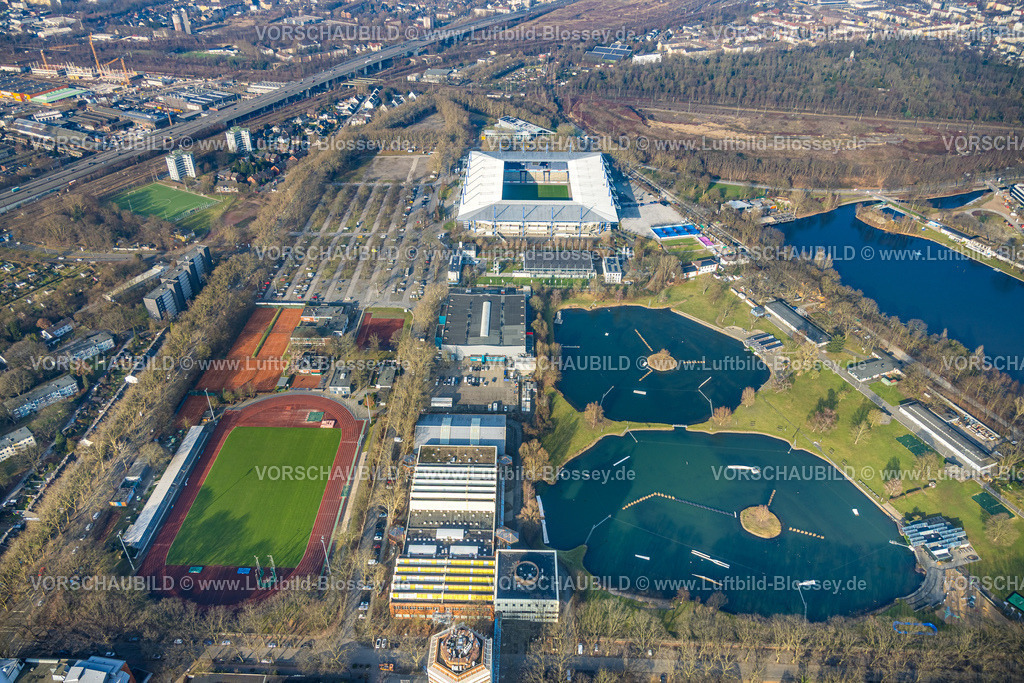 Duisburg260100620 | Luftbild, Bundesligastadion MSV-Arena, auch Schauinsland-Reisen-Arena oder Wedaustadion, Fußballstadion des Fußballvereins MSV Duisburg Meidericher Spielverein 02 e.V. Duisburg, im Sportpark Duisburg, Margaretensee Wasserski Anlage, Neudorf, Duisburg, Ruhrgebiet, Nordrhein-Westfalen, Deutschland