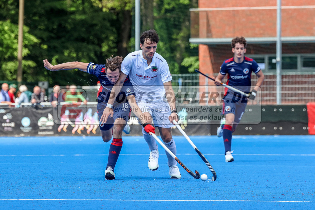MJ_2023-05-13 Herren CHTC - MHC-21 | Lucas Maximilian Bachmann (Crefelder HTC #15) &amp; Peer Hinrichs (Mannheimer HC #16), Crefelder HTC - Mannheimer HC am 13.5.2023 in der Gerd-Wellen-Sportanlage, Krefeld
