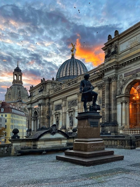 Brühlsche Terrasse | Brühlsche Terrasse mit Frauenkirche - Realisiert mit Pictrs.com