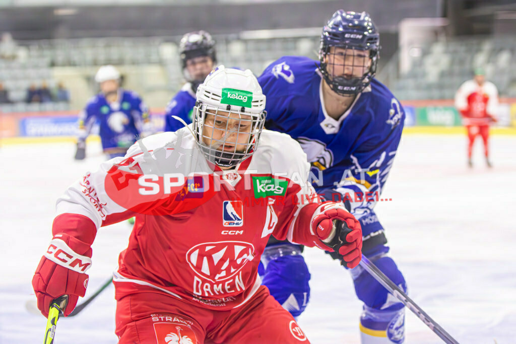 Eishockey DEBL 2023/24 | Eishockey DEBL 2023/24, KAC Frauen - Villach Lady Hawks am 27.09.2023 in Klagenfurt (Heidi Horten Arena), Austria, (Photo by Ernst Krawagner sport-fan.at) - Realisiert mit Pictrs.com