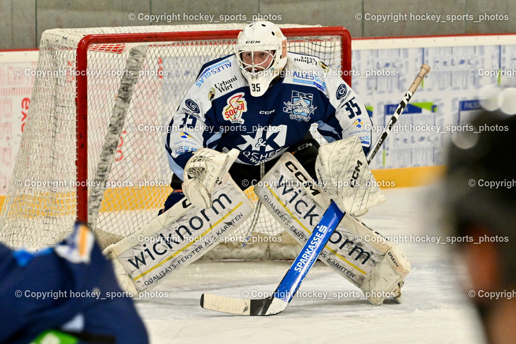 ESV FERLACH vs. ESC SOCCERZONE STEINDORF | #35 Mayronig Marco ESC Steindorf, ESV FERLACH vs. ESC SOCCERZONE STEINDORF, ESV FERLACH vs. ESC SOCCERZONE STEINDORF am 22.11.2024 in Ferlach (Eishalle Ferlach ), Austria, (Photo by Bernd Stefan)