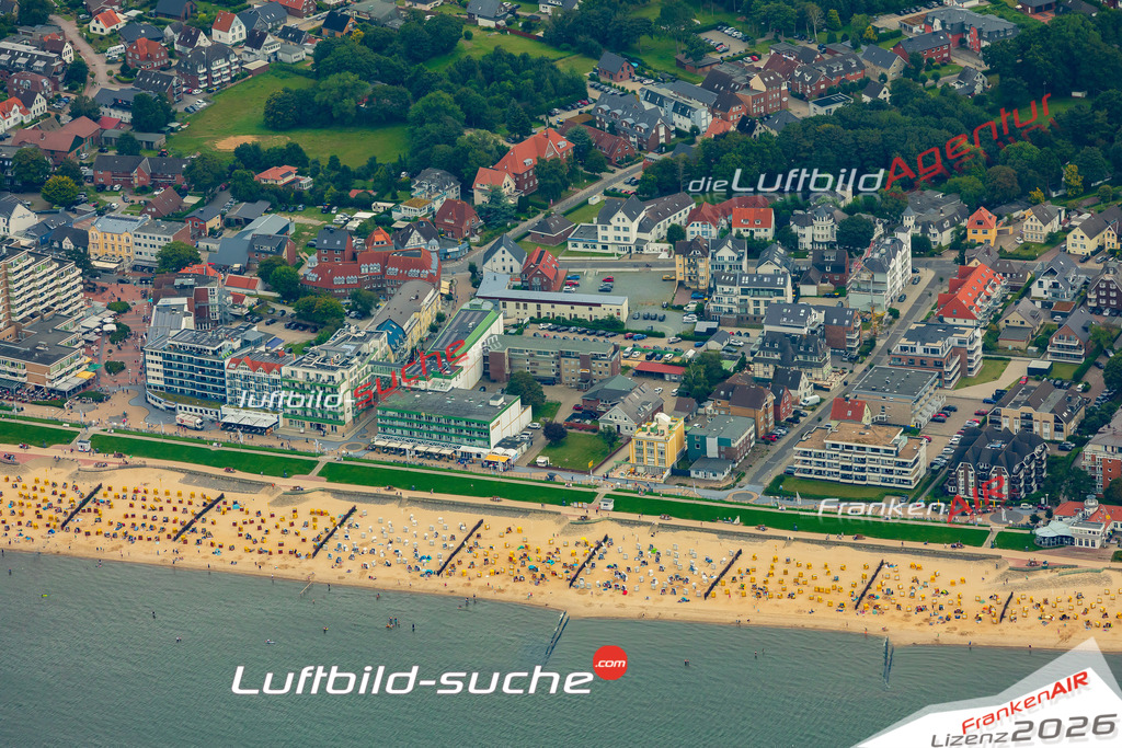 Luftaufnahme Duhnen Cuxhaven - Die Luftaufnahme wurde 2025 vom UL-Flugzeug heraus erstellt ( ohne Drohne ) - Hochauflösende Luftaufnahme - für professionelle Ausdrucke geeignet. Die Geschenkidee !Mit Lizenz und Bildrechte bestellbar
