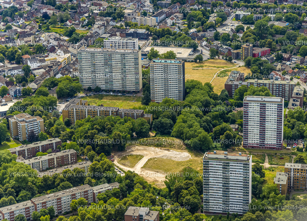 Duisburg240704956-West | Luftbild, Duisburg-West, Die Weißen Riesen, Hochhäuser Wohnpark Hochheide, Hochheide, Duisburg, Ruhrgebiet, Nordrhein-Westfalen, Deutschland