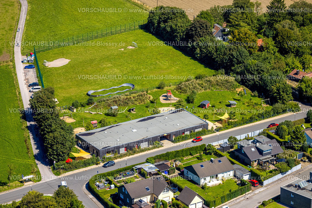 Ennepetal230801015 | Luftbild, Waldorfkindergarten Vilvoorder Straße, Spielplatz und Bolzplatz und Pumptrack, Voerde, Ennepetal, Ruhrgebiet, Nordrhein-Westfalen, Deutschland