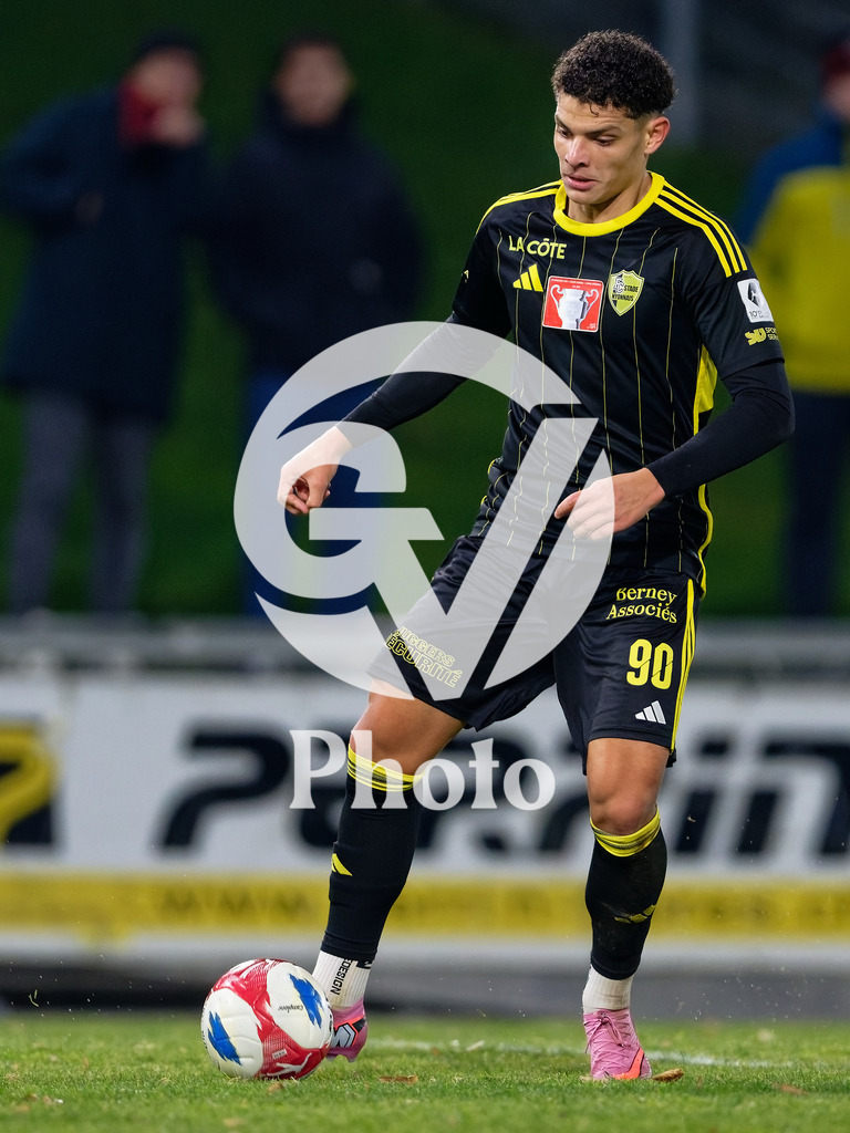 Coupe Suisse - 1/8 de finale - FC Stade Nyonnais v Neuchatel Xamax |  during the Coupe Suisse - 1/8 de finale match between FC Stade Nyonnais and Neuchatel Xamax at Centre sportif de Colovray in Nyon, Switzerland