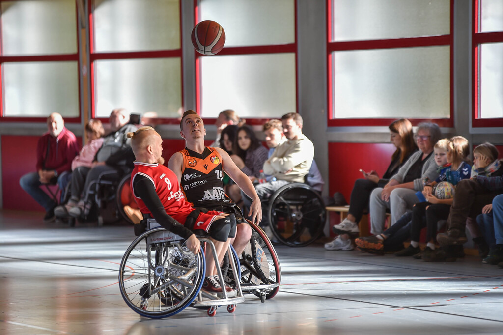 2024-10-26-0527 | RSKV Tuebingen vs. Hannover United 2, Rollstuhlbasketball, 2. Bundesliga Sued, 3. Spieltag, Saison 2024/2025, 26.10.2024, Foto: Ralph Kunze - Realisiert mit Pictrs.com