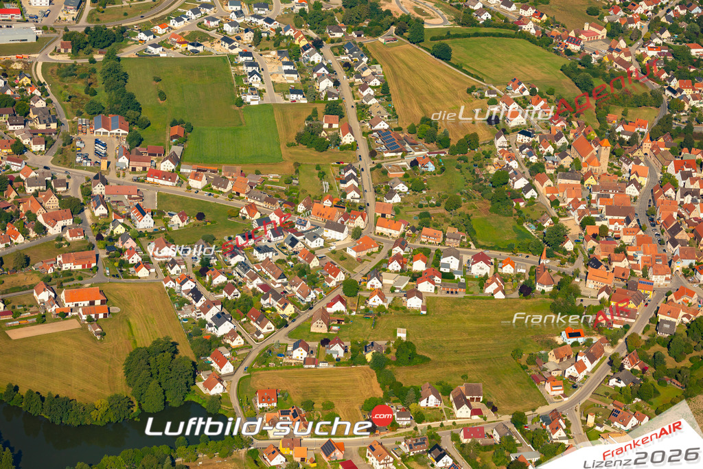 Das Luftbild zeigt :  Abenberg - Die Luftaufnahme wurde 2024 vom UL-Flugzeug aus erstellt ( keine Drohne ) - Hochauflösende Luftaufnahme - Für grossformatige Ausdrucke geeignet. Die Geschenkidee !Mit Lizenz und Bildrechte bestellbar