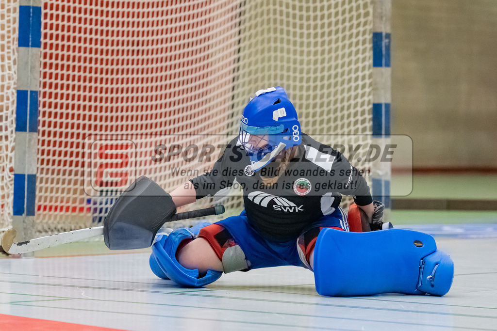 HK_20230114_102826 | 1. Bundesliga ( Halle ) Damen Crefelder HTC - RTHC Leverkusen am 14.1.2023 Crefelder HTC  ( CHTC ) Halle Glockenspitz , Krefeld ,