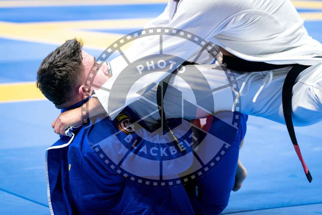 20240126PBB0953 | Fighters compete during the Brazilian Jiu-Jitsu European Championship of the IBJJF in Paris, France, on January 26, 2024.