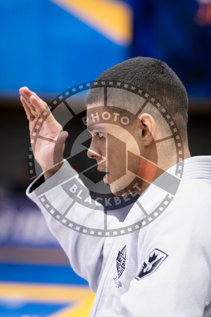 20240126PBB1341 | Fighters compete during the Brazilian Jiu-Jitsu European Championship of the IBJJF in Paris, France, on January 26, 2024.