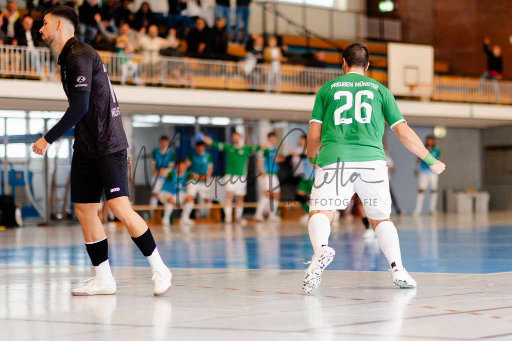 Futsal-Bundesliga, Saison 2025/2026, 4. Spieltag: SC Preußen Münster - SV Pars Neu-Isenburg | Futsal-Bundesliga, Saison 2025/2026, 4. Spieltag, SC Preußen Münster empfängt SV Pars Neu-Isenburg in der Universitäts-Sporthalle in Münster. Foto: sportfotografie.ms | Markus Paletta - Realisiert mit Pictrs.com