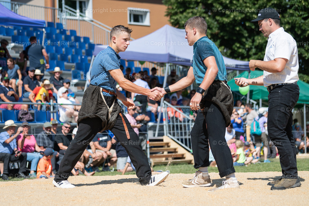 Schwingen -  Appenzeller Kantonal Nachwuchsschwingfest 2023 | Oberegg, 8.7.23, Schwingen - Appenzeller Kantonal Nachwuchsschwingfest.