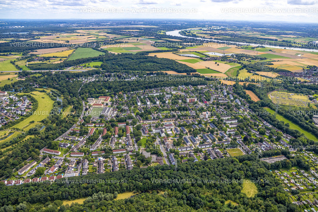 Duisburg240704381-Sued | Luftbild, Duisburg-Süd, Wohngebiet Stadtteil Ungelsheim, Fernsicht mit Wiesen und Feldern, Ungelsheim, Duisburg, Ruhrgebiet, Nordrhein-Westfalen, Deutschland