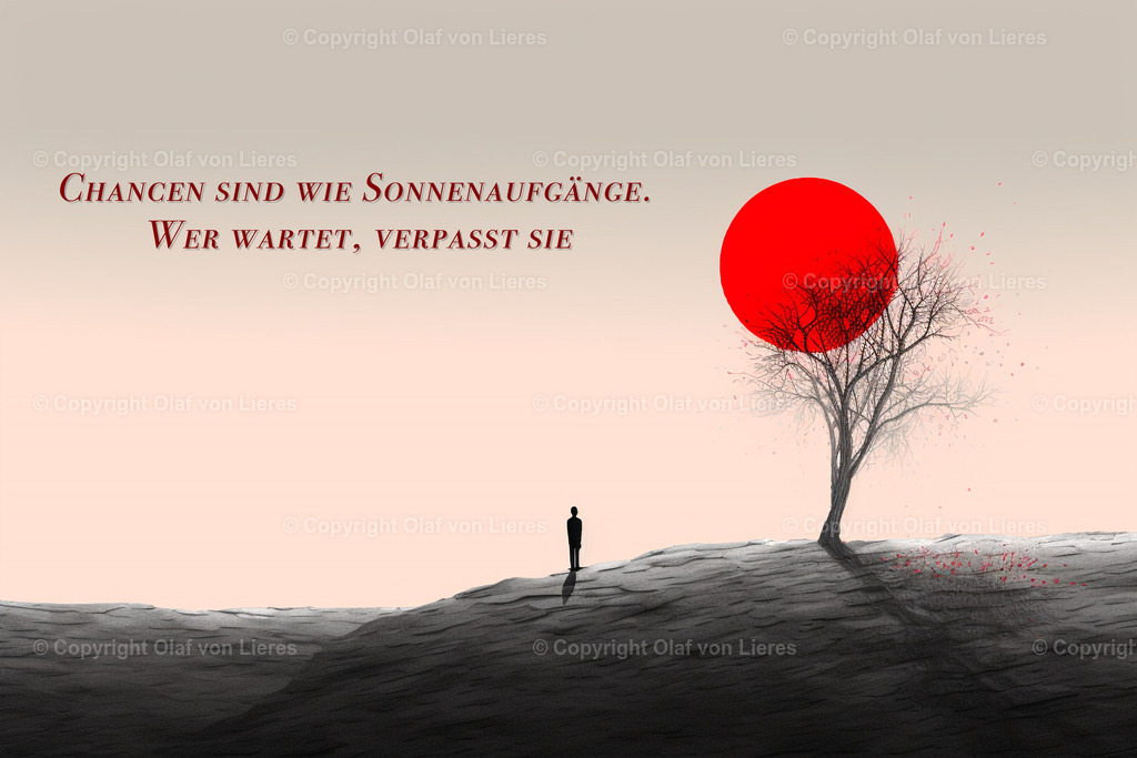 Sonnenaufgang Wandbild | Motivation Wandbild Sonnenaufgang