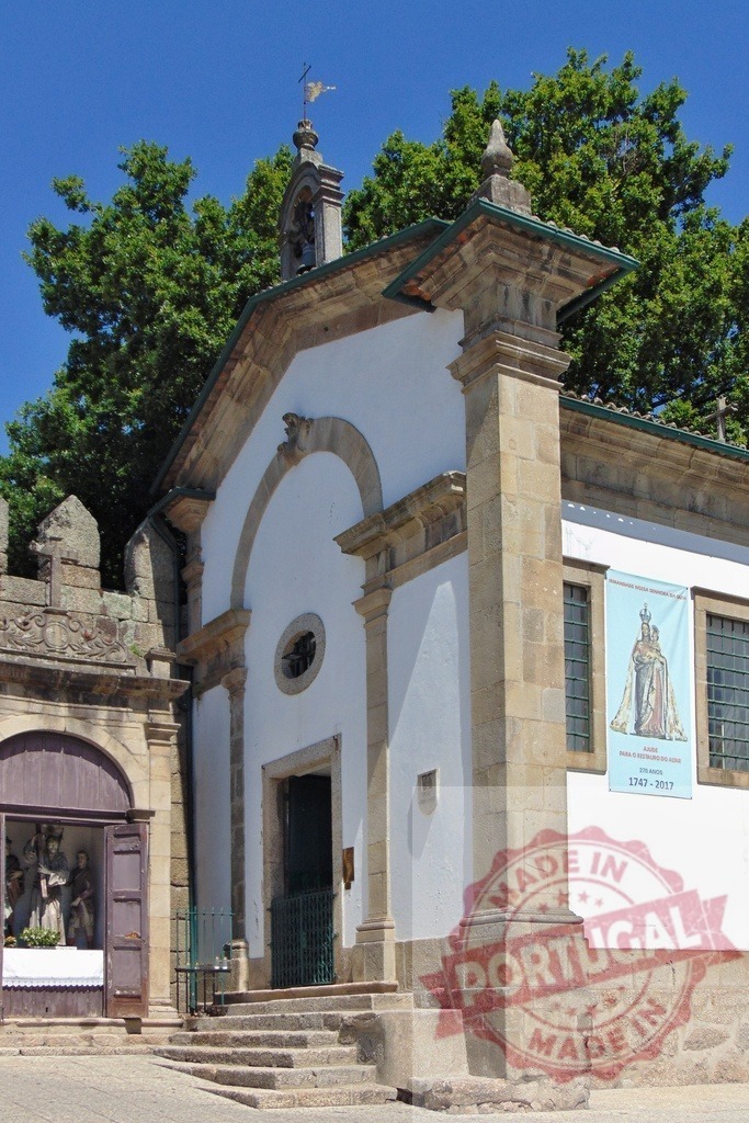 Nossa Senhora da Guia chapel architecture Guimarães Portugal. Region Norte - Portugal | Historic Nossa Senhora da Guia chapel standing in Guimarães, Portugal on a sunny day - Realisiert mit Pictrs.com