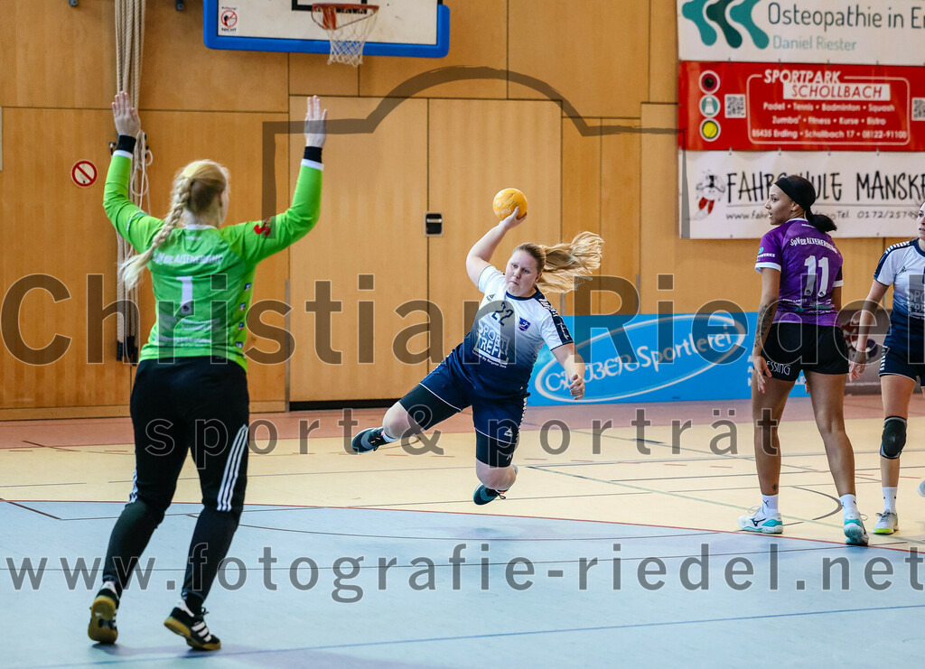 2023-12-16_003_SpVgg_Altenerding_gegen_HC_Donau-Paar_II | Erding, Deutschland, 16.12.2023:
Handball, Bezirksoberliga Frauen Altbayern 2023 / 2024, 10. Spieltag, SpVgg Altenerding gegen HC Donau/Paar II, Endergebnis: 22:22

Foto: Christian Riedel / fotografie-riedel.net