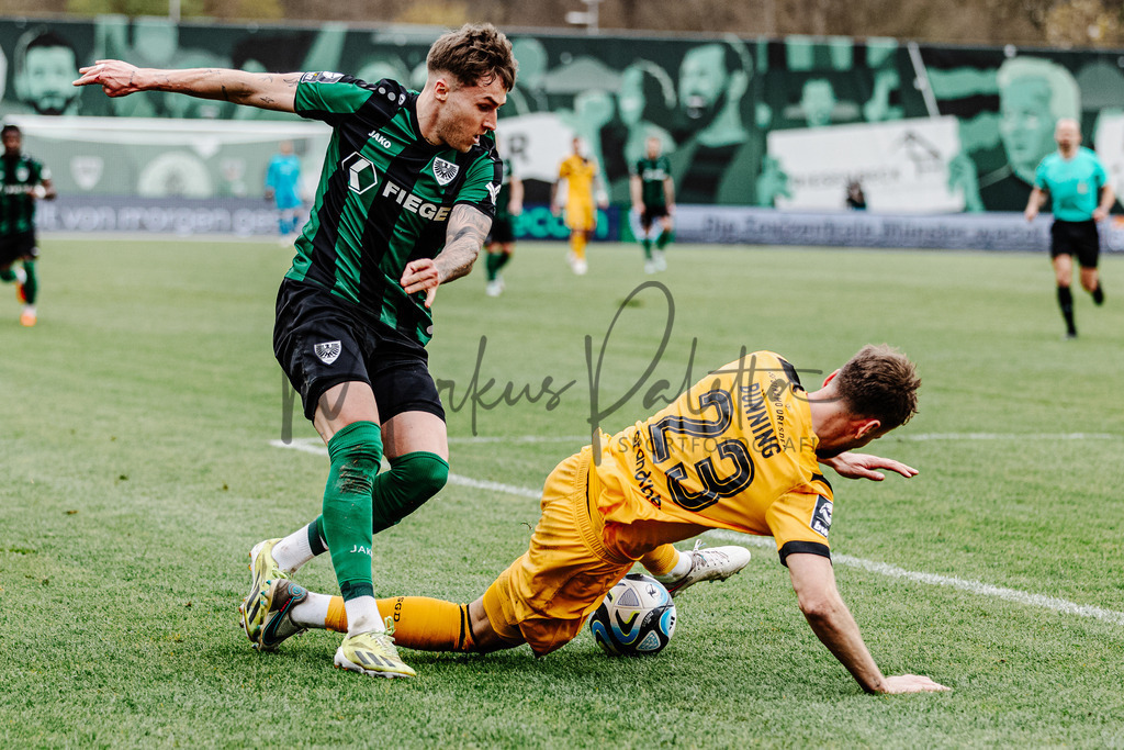 3. Liga, Saison 2023/24, 31. Spieltag: SC Preußen Münster - Dynamo Dresden | Münster, 30.03.2024: 3. Liga, 31. Spieltag, SC Preußen Münster gegen Dynamo Dresden im LVM-Preußenstadion in Münster. Foto: sportfotografie.ms | Markus Paletta - Realisiert mit Pictrs.com