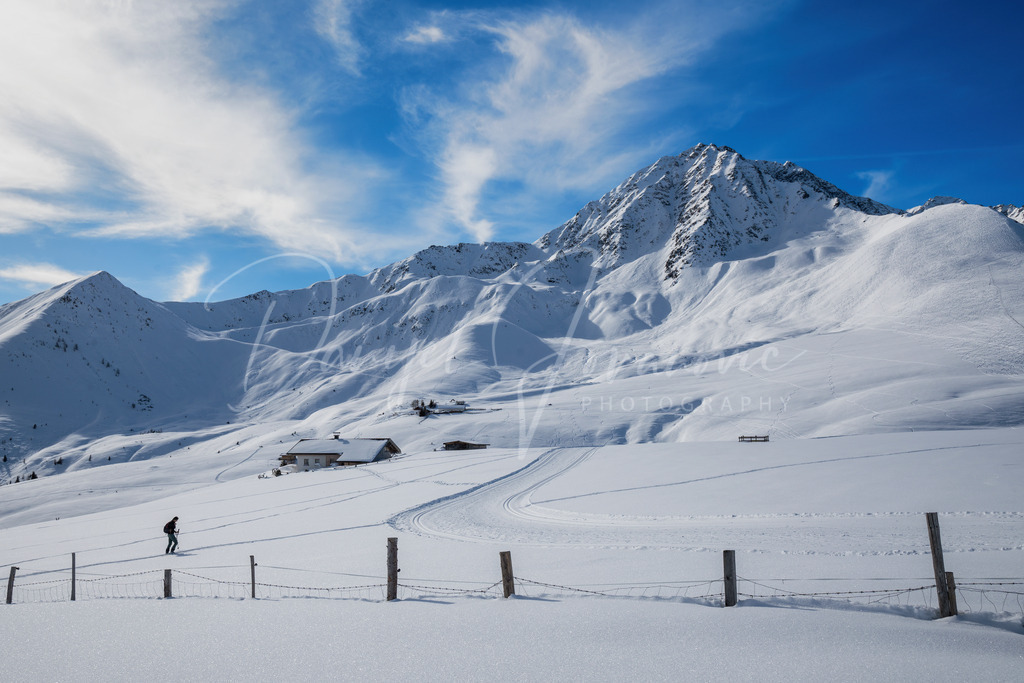 Rosskogel | Blick auf den tief verschneiten Rosskogel