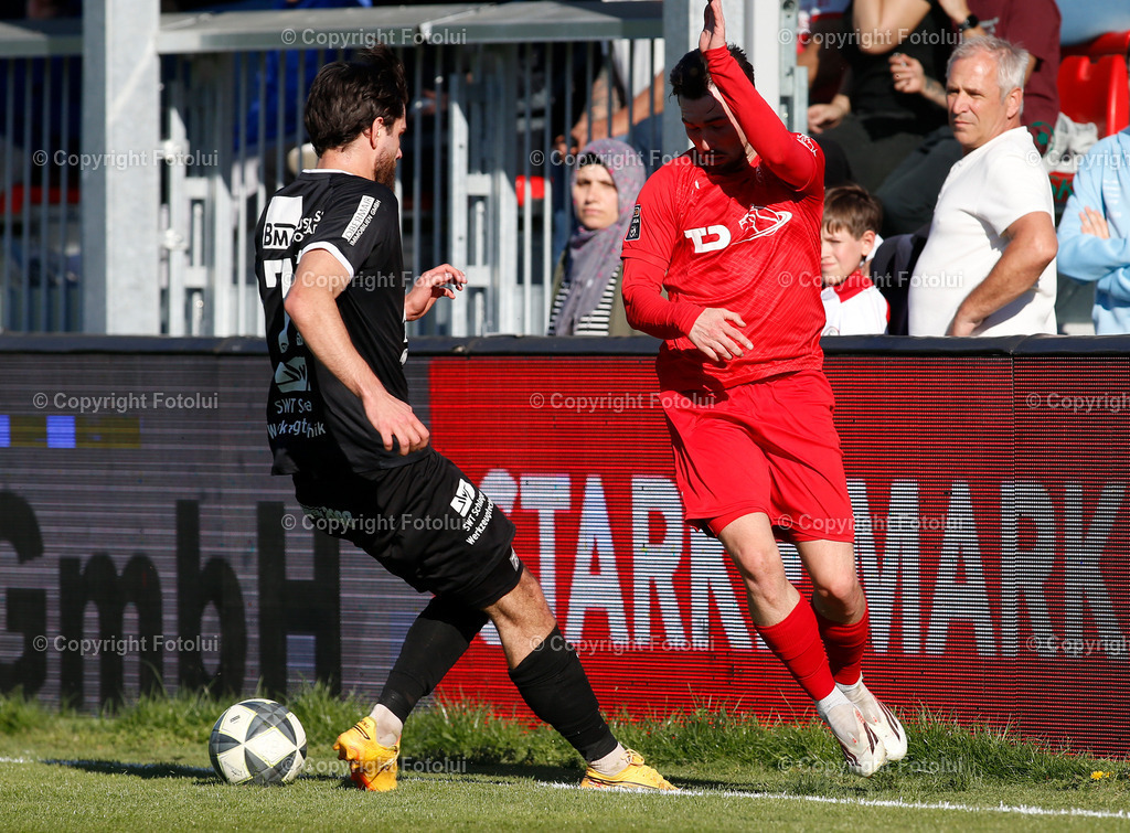 A_LUI_25042026_29 | SPORT,FUSSBALL LT1 OOE LIGA 25.04.2026  ASKOE OEDT 1B-VORWAERTS STEYR  IM BILD: FLORIAN AIGNER (OEDT1B) UND MICHAEL MARTIC (STEYR) FOTO:FOTOLUI
