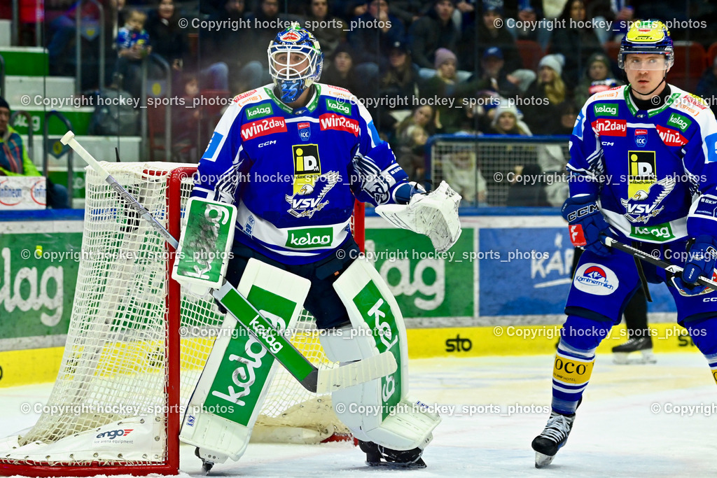 EC IDM WÄRMEPUMPEN VSV vs. HCB Südtirol Alperia | #35 Joe Cannata EC VSV, #17 Arturs Kulda EC VSV, EC IDM WÄRMEPUMPEN VSV vs. HCB Südtirol Alperia, EC IDM WÄRMEPUMPEN VSV vs. HCB Südtirol Alperia am 28.12.2025 in Villach (Stadthalle Villach), Austria, (Photo by Bernd Stefan)